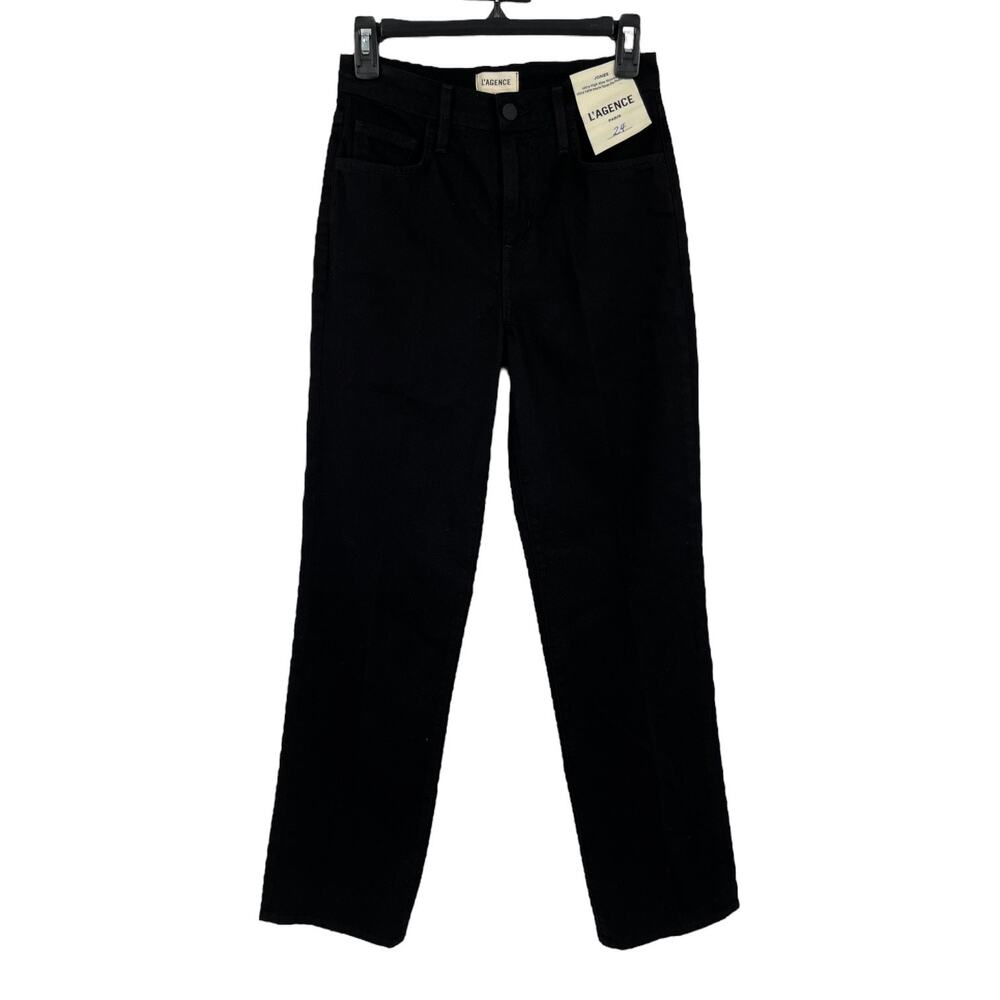 L'Agence Jeans Jones Ultra high rise stovepipe black size 24